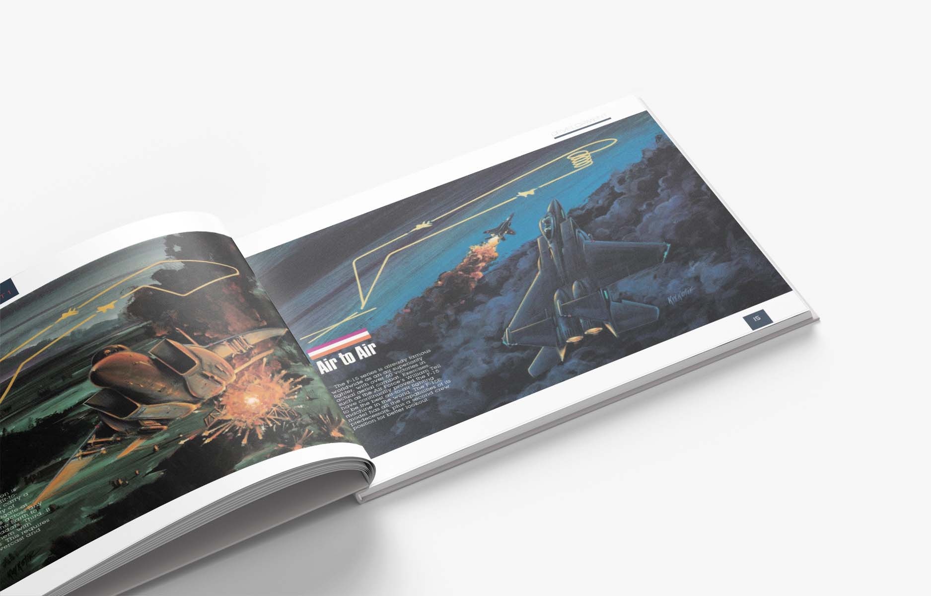 F-15E photography and analysis spread inside Be Afraid of the Dark